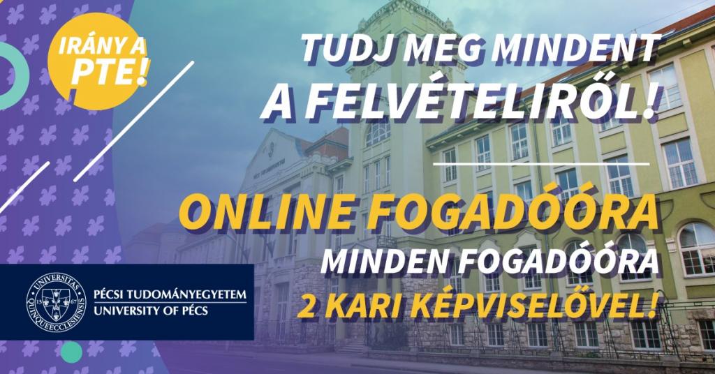 Tudj meg mindent a felvételiről! – online fogadóóra