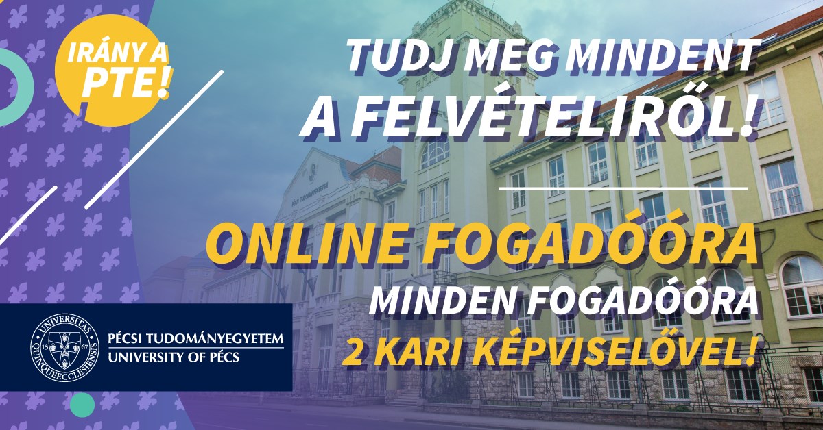 Tudj meg mindent a felvételiről! – online fogadóóra