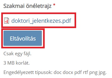 Feltöltött fájl szerkesztése