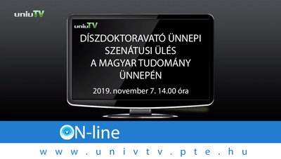 PTE1367 élő közvetítés - Díszdoktoravató Ünnepi Szenátusi Ülés a Magyar Tudomány Ünnepén 14 órától.