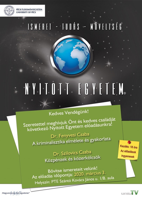 Nyitott Egyetem - Dr. Fenyvesi Csaba, Dr. Szilovics Csaba