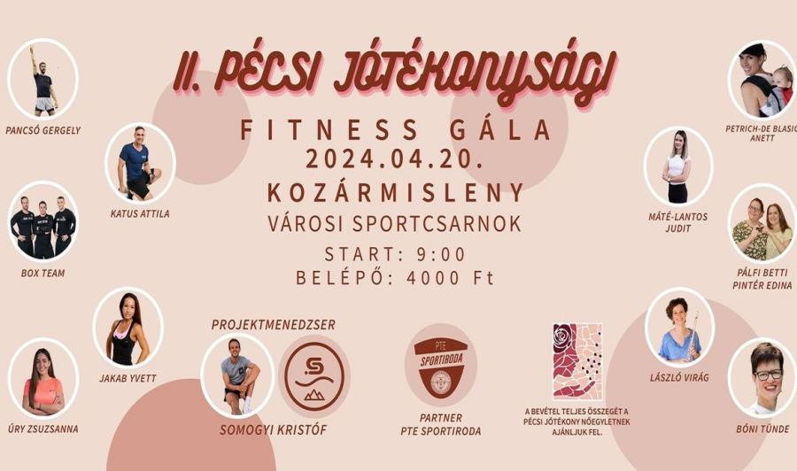 II. Pécsi Jótékonysági Fitness Gála