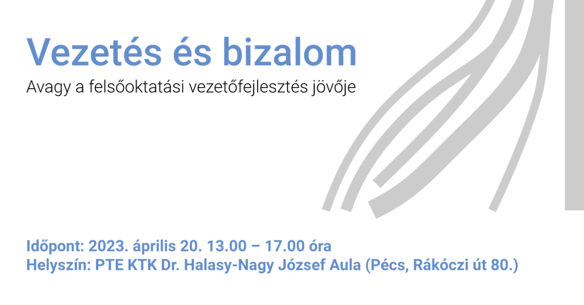 Vezetés és bizalom konferencia