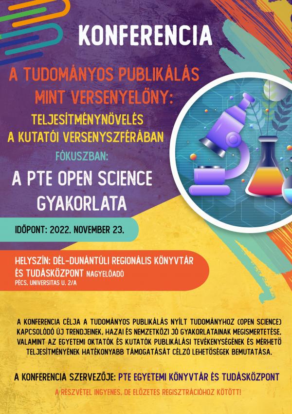 A tudományos publikálás mint versenyelőny: teljesítménynövelés a kutatói versenyszférában.  Fókuszban: A PTE Open Science gyakorlata 