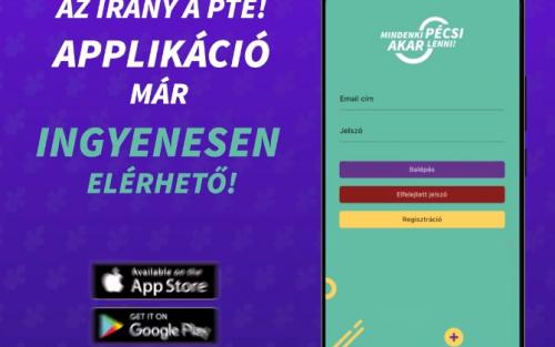 PTE mobilapplikáció a legfrissebb hírekkel, eseményekkel, játékokkal